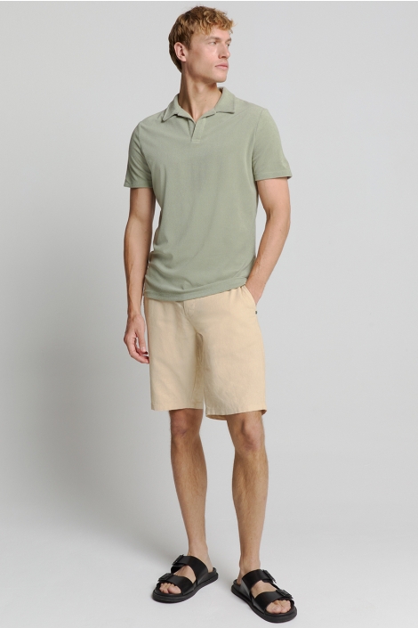 NO-EXCESS polo revers solid terry knit